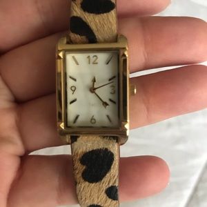 EUC Stella and Dot calf hair band watch.
